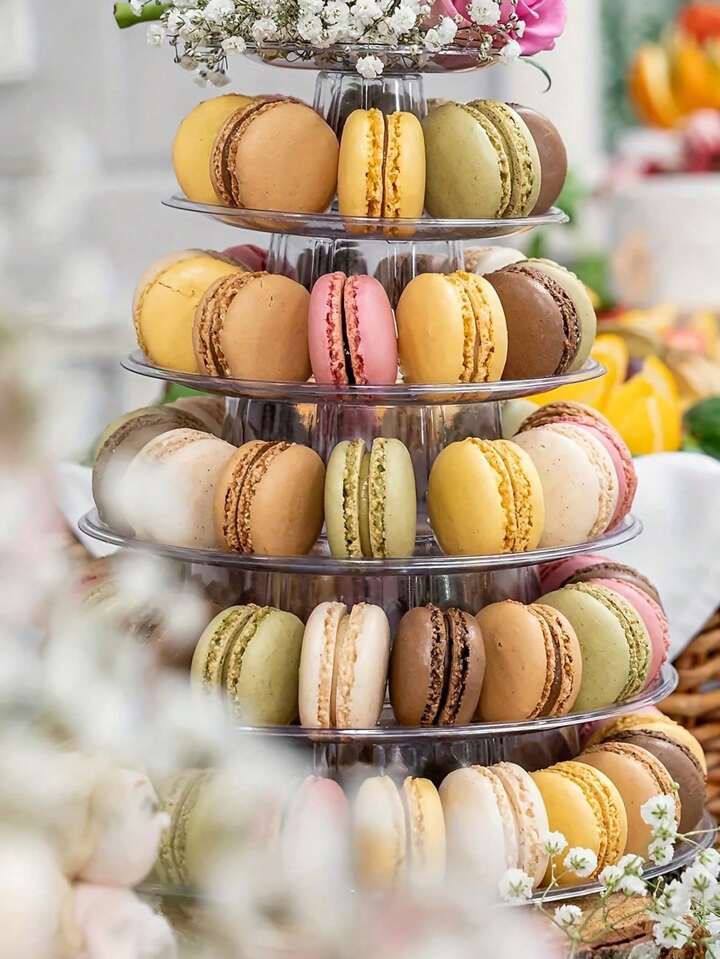 6 Tier Macaron Tower (80 pcs)